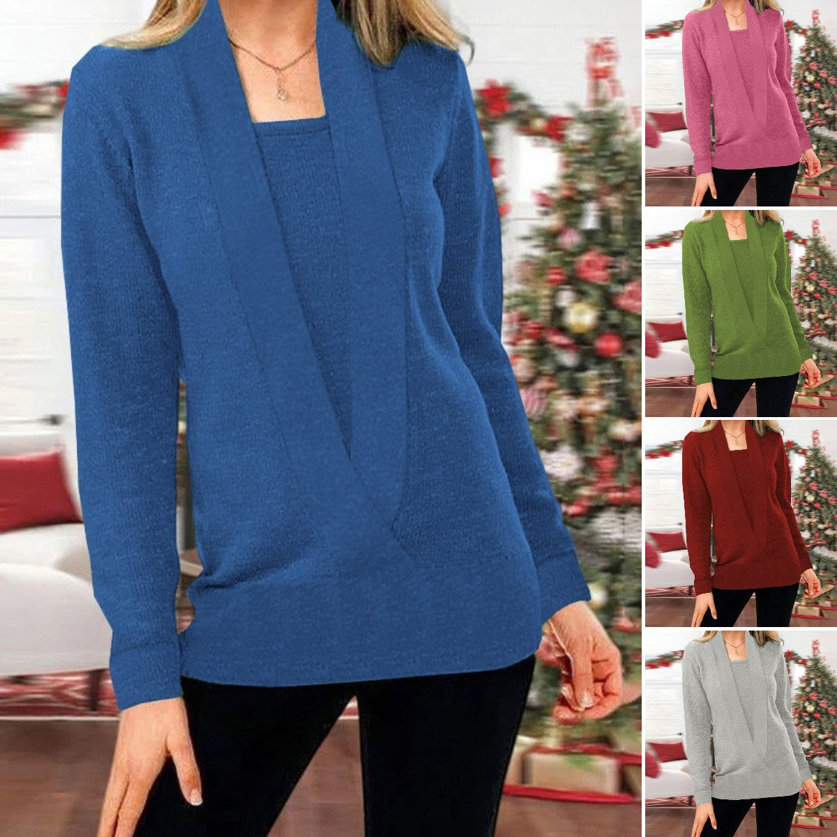 🔥【45-100kg】2025 Φθινόπωρο και χειμώνας νέα γυναικεία πλεκτά