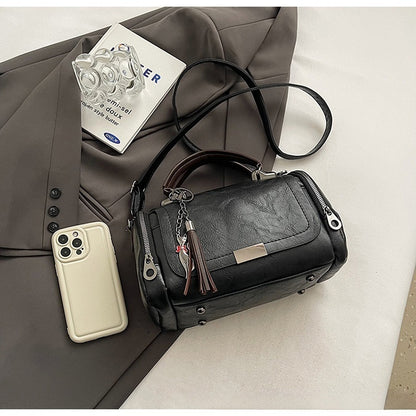 🔥😍Ειδική προσφορά περιορισμένης διάρκειας👜👜Γυναικεία τσάντα χιαστί με ρετρό σχέδιο με φούντα και μονόχρωμο patchwork, 2026