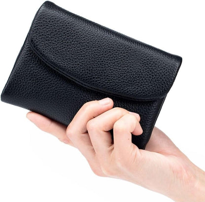 🔥✨⏰Πορτοφόλι Unisex από γνήσιο δέρμα Pebble με προστασία RFID🔥