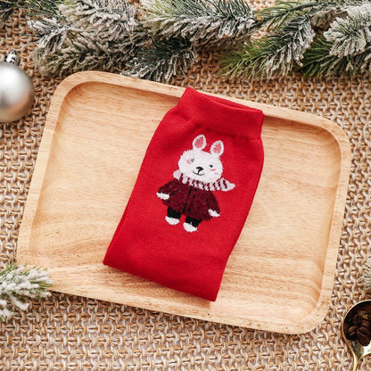 🔥【10 ζευγάρια，Μεγάλες Προσφορές】🔥Χριστουγεννιάτικες κάλτσες 2025, γυναικείες κάλτσες με σχέδια ζώων για το φθινόπωρο και τον χειμώνα, με σχέδια κινουμένων σχεδίων