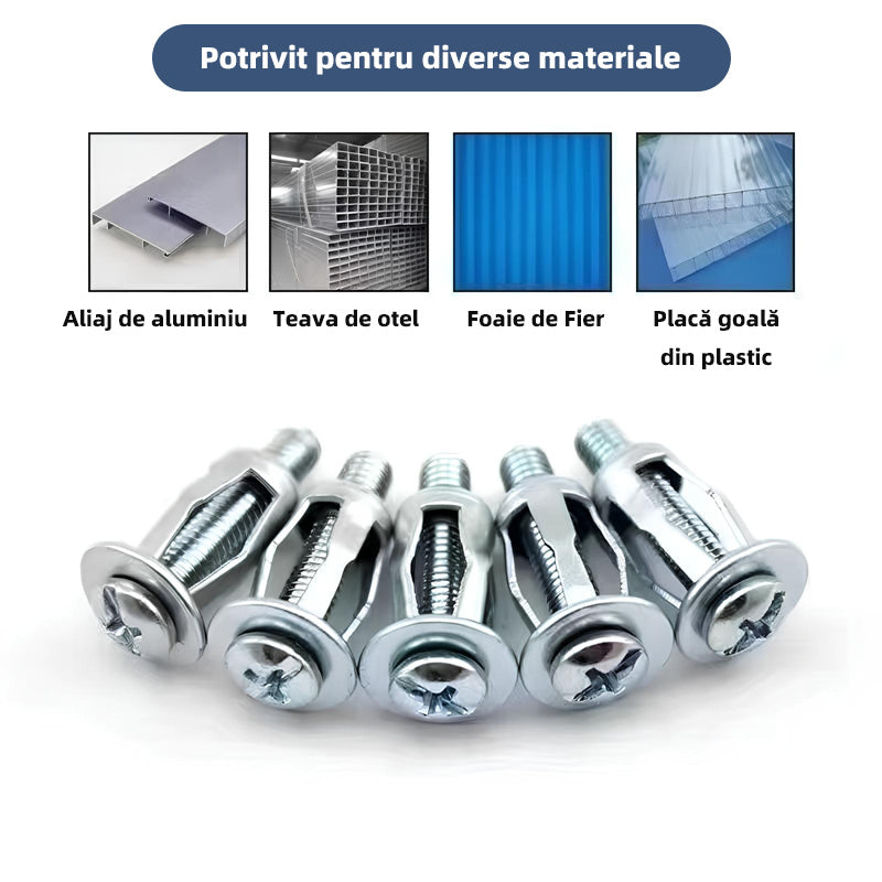 🔩🔥【50τεμάχια】Παξιμάδι εκτόνωσης με πτερύγια M4/M5/M6 – παξιμάδι με πριτσίνια