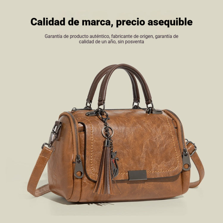 🔥😍Ειδική προσφορά περιορισμένης διάρκειας👜👜Γυναικεία τσάντα χιαστί με ρετρό σχέδιο με φούντα και μονόχρωμο patchwork, 2026