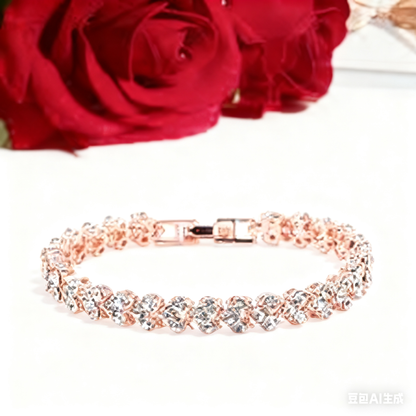 🔥Νέα ευρωπαϊκά και αμερικανικά κοσμήματα γυναικών με μοντέρνο ταμπεραμέντο, προσωπικότητα, βραχιόλι ζιργκόν με στρας