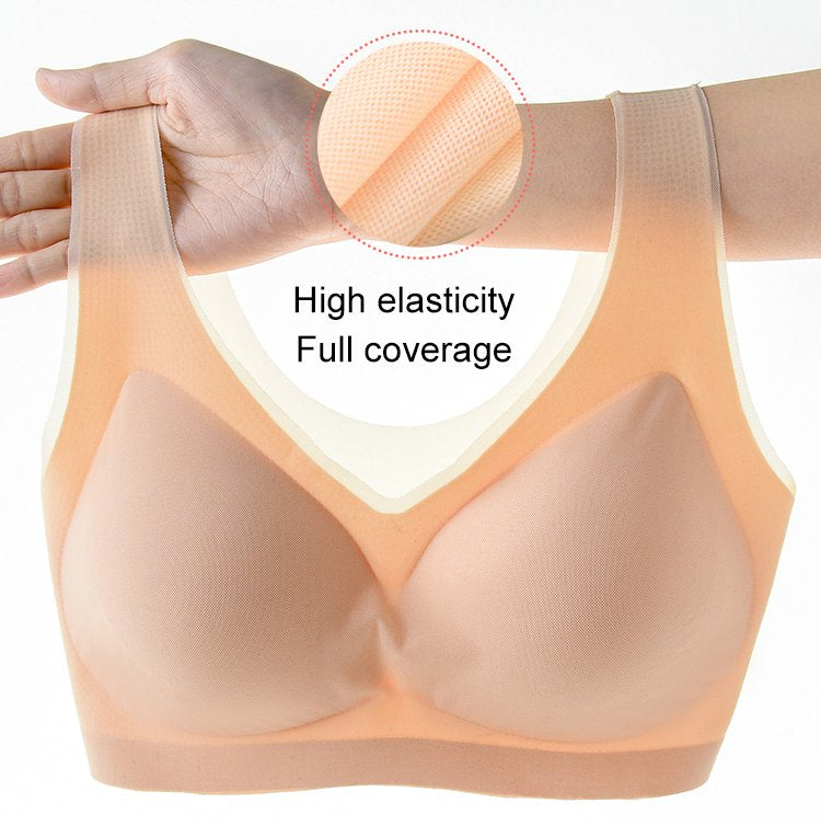 💎Ειδική προσφορά περιορισμένης διάρκειας🔥[M-5XL] Εξαιρετικά λεπτό σουτιέν χωρίς ραφή Ice Silk【Πακέτα με έκπτωση】