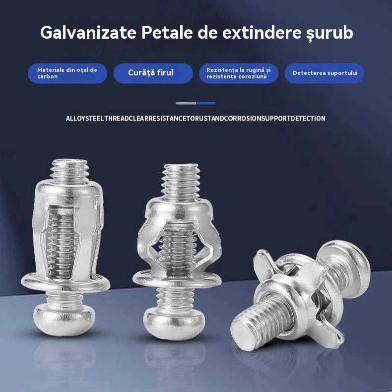 🔩🔥【50τεμάχια】Παξιμάδι εκτόνωσης με πτερύγια M4/M5/M6 – παξιμάδι με πριτσίνια