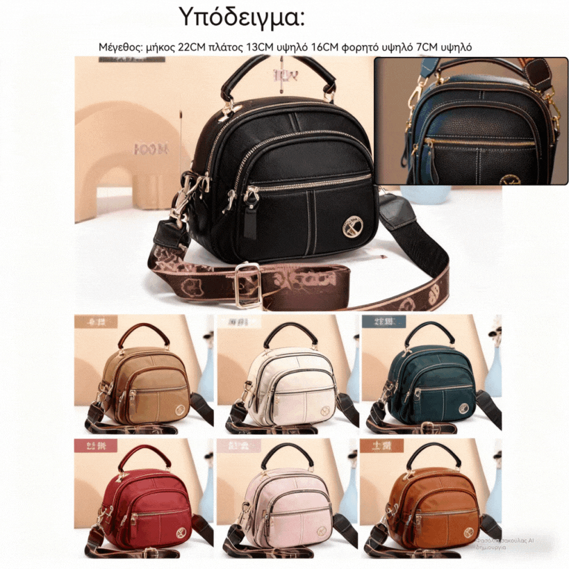 💟【Προώθηση μείωσης τιμών】👜2025 Νέα μικρή τετράγωνη φορητή τσάντα μεγάλης χωρητικότητας/τσάντα χιαστί