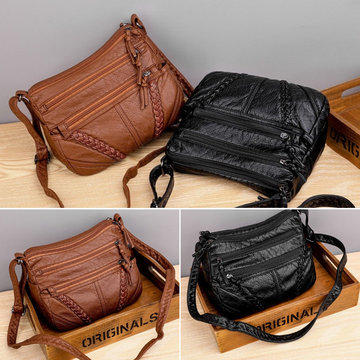 🔥😍Ειδική προσφορά περιορισμένης διάρκειας👜 2026 νέα μόδα ρετρό γυναικεία τσάντα ώμου από μαλακό δέρμα