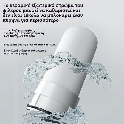 🚰💧Καθαριστής Νερού Βρύσης (με προσαρμογέα) - Εύκολο στην εγκατάσταση, αφαιρεί αποτελεσματικά το χλώριο και τις ακαθαρσίες, επιτρέποντάς σας να απολαμβάνετε καθαρότερο πόσιμο νερό🏠📦