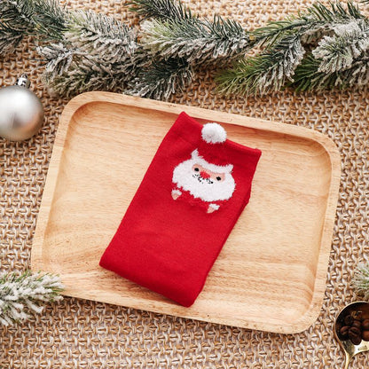 🔥【10 ζευγάρια，Μεγάλες Προσφορές】🔥Χριστουγεννιάτικες κάλτσες 2025, γυναικείες κάλτσες με σχέδια ζώων για το φθινόπωρο και τον χειμώνα, με σχέδια κινουμένων σχεδίων