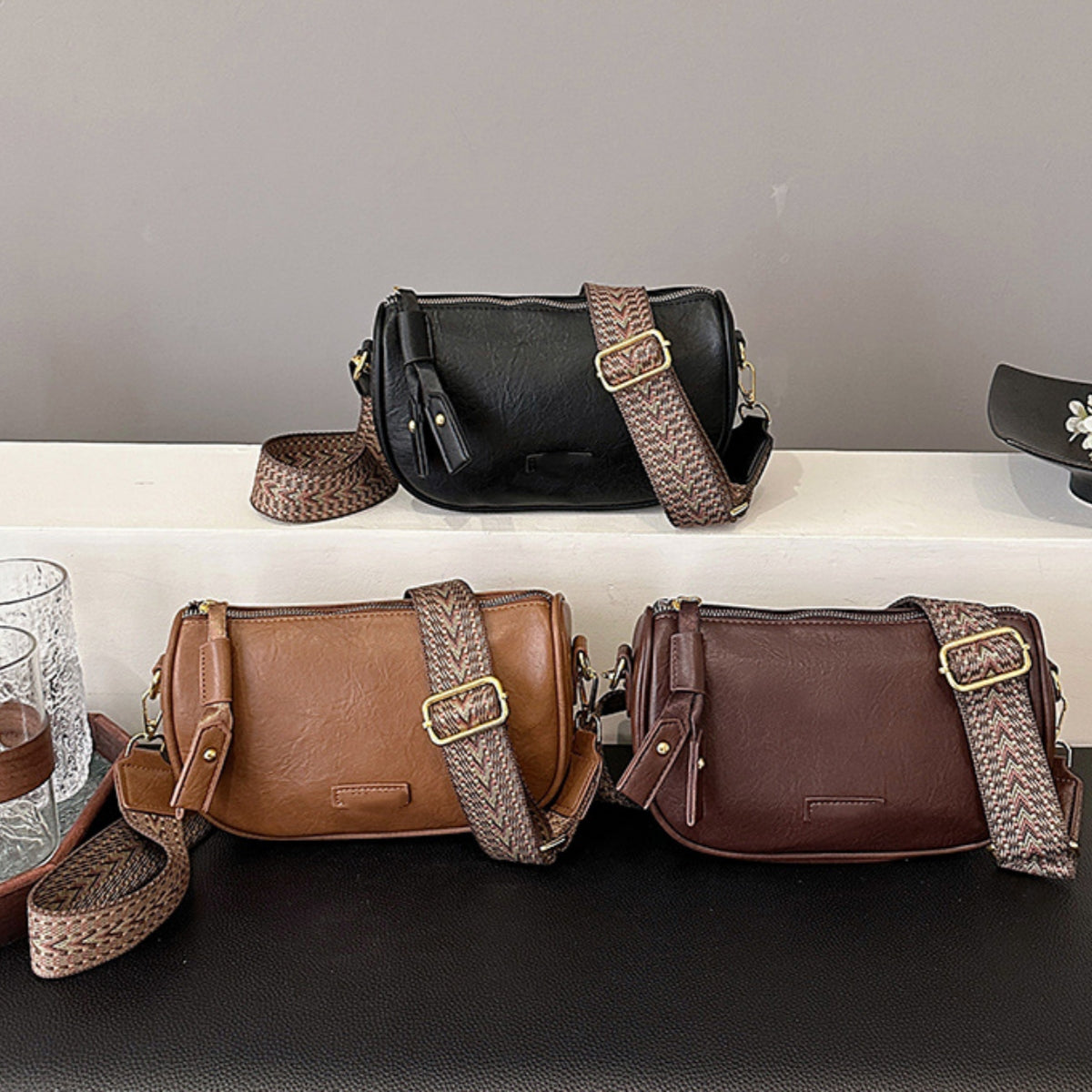 🔥😍Ειδική προσφορά περιορισμένης διάρκειας👜Νέα ρετρό γυναικεία τσάντα χιαστί, διακριτική και κομψή, διαθέσιμη σε τρία χρώματα