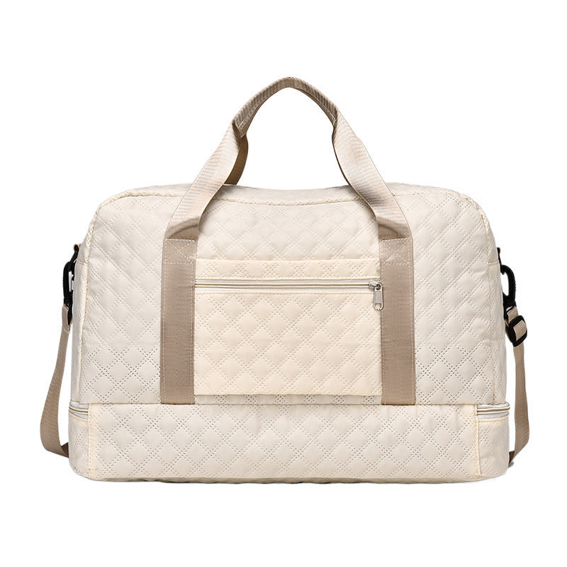 🔥👜Κομψή τσάντα ταξιδιού μεγάλης χωρητικότητας με σχεδιασμό διαχωρισμού για υγρή και στεγνή χρήση, κατάλληλη για γιόγκα και γυμναστική