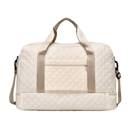 🔥👜Κομψή τσάντα ταξιδιού μεγάλης χωρητικότητας με σχεδιασμό διαχωρισμού για υγρή και στεγνή χρήση, κατάλληλη για γιόγκα και γυμναστική