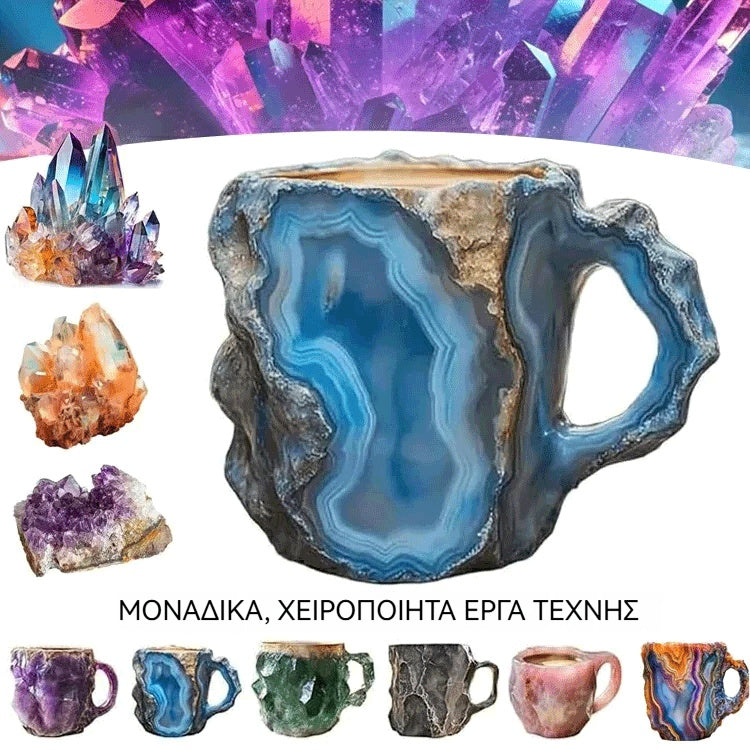🥰【Αγοράστε 1, πάρτε 1 δώρο】[Υγεία + Κοντά στη φύση] Φλιτζάνι καφέ από ορυκτό κρύσταλλο
