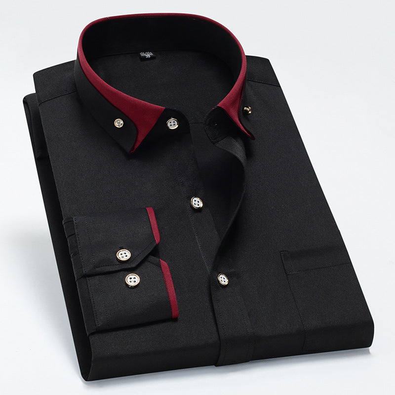 👔【S-4XL】2025 Το νέο αναπνεύσιμο επαγγελματικό casual ανδρικό πουκάμισο
